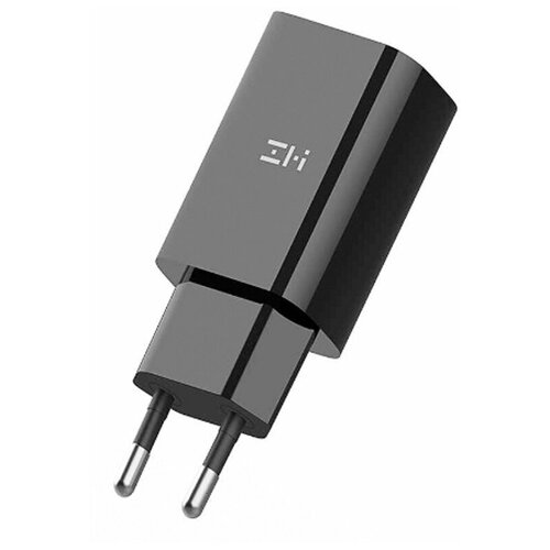 фото Сетевое зарядное устройство xiaomi (mi) zmi 18w usb-a qc 3.0 fast charging charger eu (ha612) black