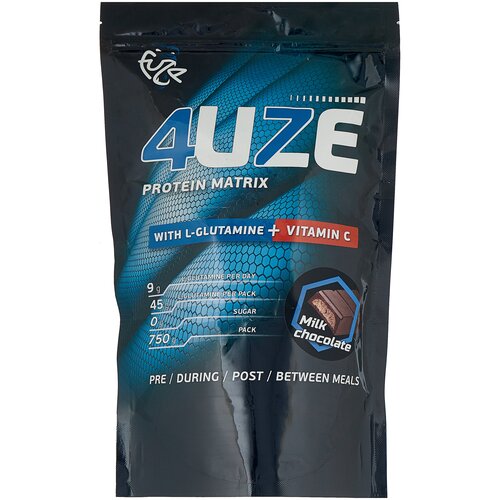 фото Протеин fuze matrix glutamine + vitamin c, 750 гр., молочный шоколад