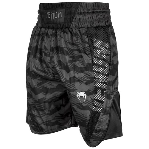 фото Шорты мужские для бокса venum elite boxing shorts - urban camo/black цвет серый размер s