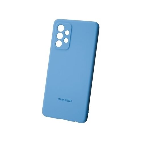 фото Панель-накладка samsung silicone cover blue для samsung galaxy a52