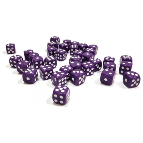 фото Набор фиолетовых игровых кубиков zvezda "d6", 12мм, 36 шт звезда
