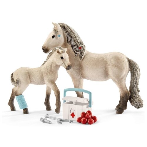 фото Фигурка schleich исландская лошадь и игровая аптечка