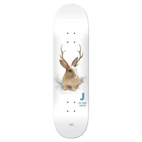 фото Дека скейтборд real skateboards jack jackalope white