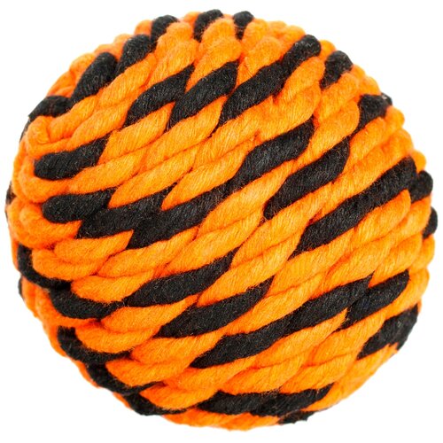 фото Мяч для собак doglike броник оранжевый/черный большой (1 шт)