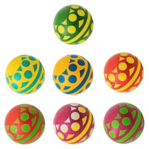 фото Мяч чпо имени в.и. чапаева солнышко р4-100, 10 см, разноцветный
