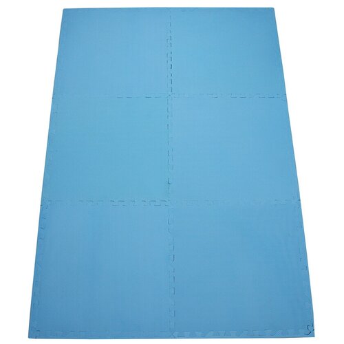 фото Коврик для йоги bradex 6-ти секционный sf 0242, 62х62х0.8 см голубой