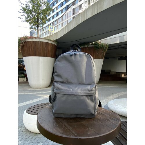 фото Небольшой рюкзак / портфель, серый, с одним основным замком, унисекс b&p