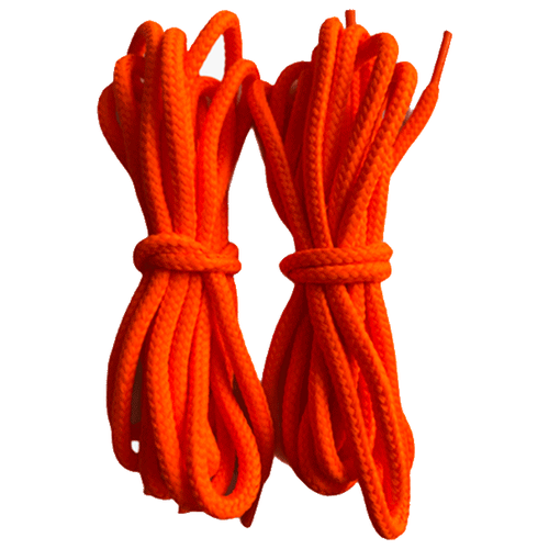 фото Шнурки ярко-оранжевые круглые 120см (2 пары) нет бренда