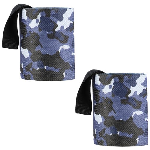 фото Эластичная повязка на запястья для фитнеса камуфляж, кистевой бинт, 2 шт, темно-синий, 7,7х63 см atlanterra