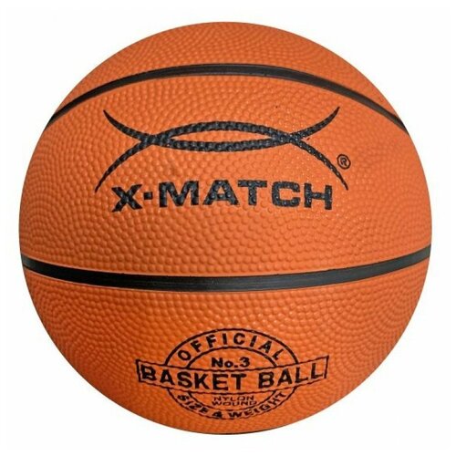 фото Баскетбольный мяч x-match 56461, р. 3 оранжевый