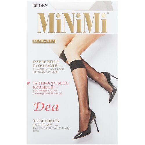 фото Гольфы minimi, 20 den, 2 пары, размер 0 (one size), белый