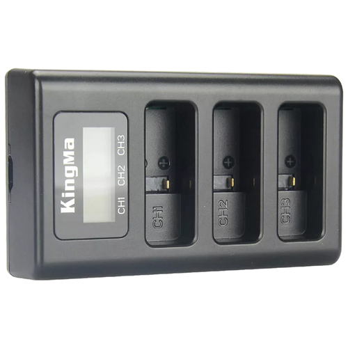 фото Зарядное устройство тройное kingma triple charger для gopro hero 5/6/7/8 bm043