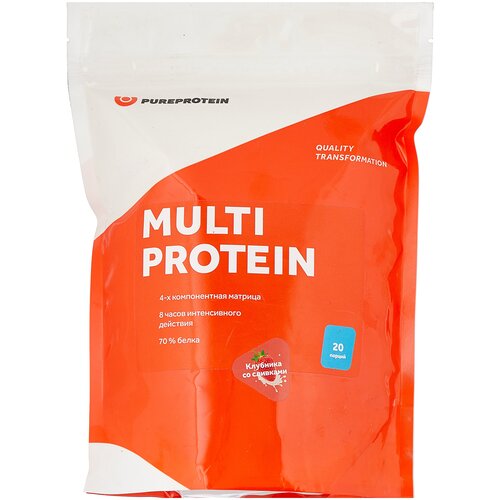 фото Протеин pure protein multi protein, 600 гр., клубника со сливками