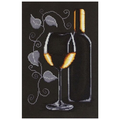 фото Набор для вышивания «бутылка с вином», 18,5x29 см, luca-s