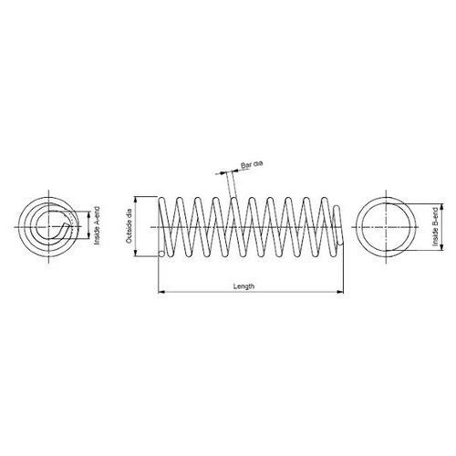 фото Пружина подвески monroe sp0303 для nissan kubistar x76; renault kangoo