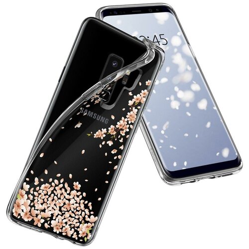 фото Чехол-накладка spigen liquid crystal для samsung galaxy s9+ (593cs22914) crystal clear