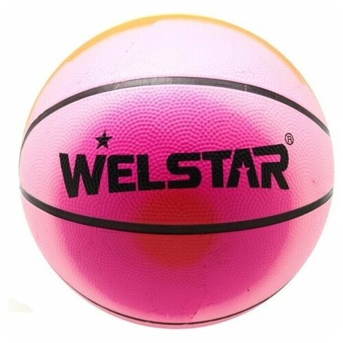 фото Баскетбольный мяч welstar br2828-5, р. 5 разноцветный