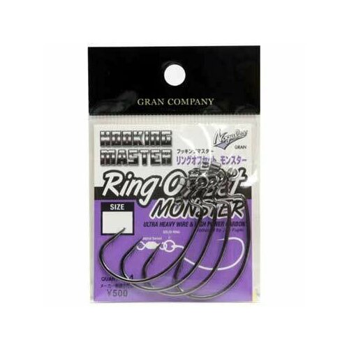 фото Крючки офсетные varivas nogales hooking master ring offset monster #5/0 (4шт)
