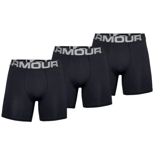 фото Under armour набор трусов боксеры charged cotton 6in boxerjock, 3 шт., размер sm, черный