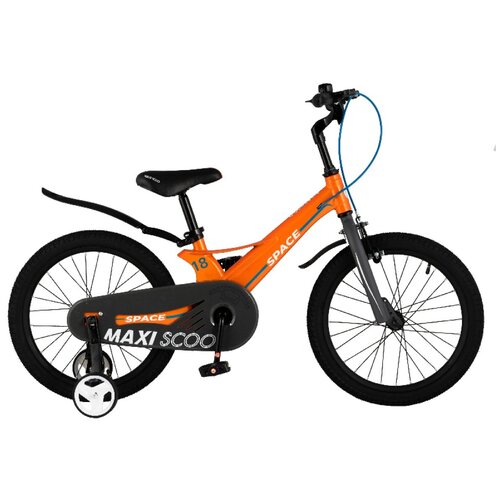 фото Детский велосипед maxiscoo space стандарт 18" (2021)(оранжевый)