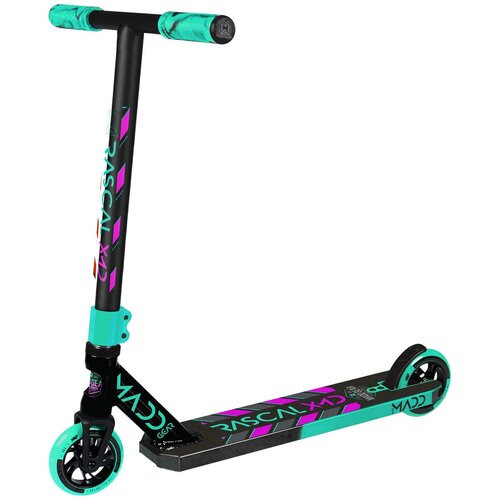 фото Детский трюковой самокат mgp kick rascal scooter (2020), blue/green