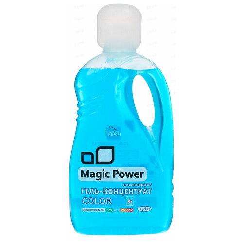 фото Гель для стирки magic power для цветного белья, 1.5 л, бутылка