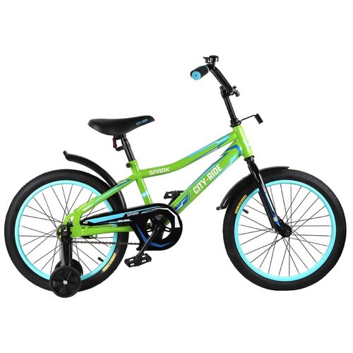 фото Детский велосипед city-ride spark 18 (cr-b2-0218) зеленый (требует финальной сборки)