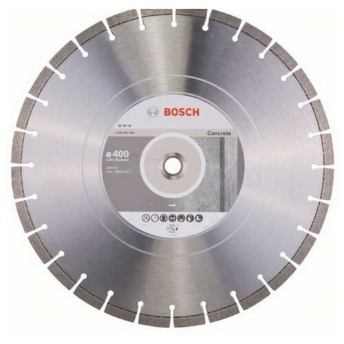 фото Алмазный диск best for concrete 400х20/25,4 мм по бетону, bosch, 2608602659