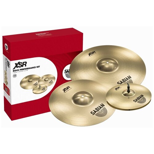 фото Sabian xsr rock performance set набор тарелок (14" rock hats, 16" rock crash, 20" rock ride)