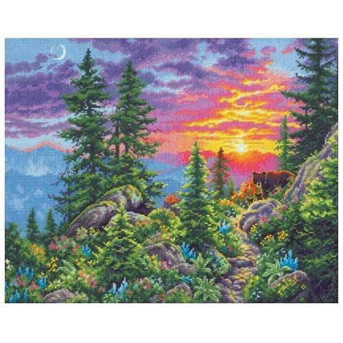 фото Набор для вышивания dimensions sunset mountain trail (горная тропа на закате) 35383