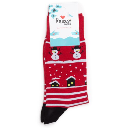 фото Новогодние носки st. friday socks со снеговиками 34-37