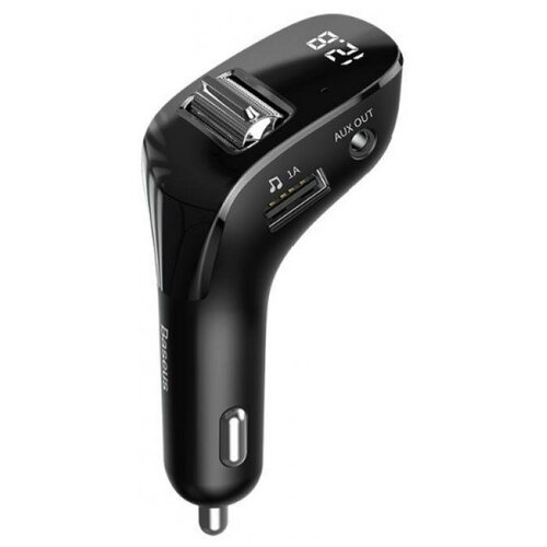 фото Автомобильное зарядное устройство baseus streamer f40 aux wireless mp3 car charger (ccf40-01) с fm-трансмиттером, mp3, bluetooth 5.0, дисплеем