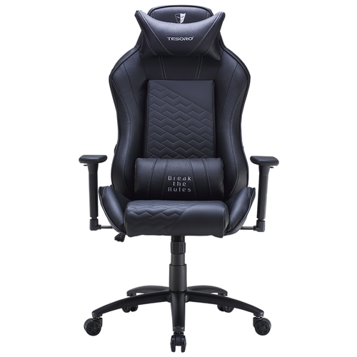 фото Компьютерное кресло tesoro zone balance игровое, обивка: искусственная кожа, цвет: черный