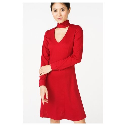 фото Платье ascool dress2101 женское цвет красный однотонный р-р 42