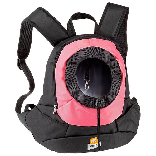 фото Рюкзак-переноска для собак ferplast kangoo small 16х37х36 см розовый