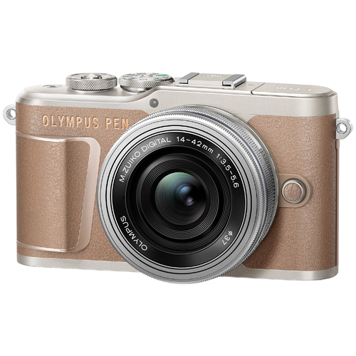 фото Фотоаппарат olympus pen e-pl10 kit коричневый m.zuiko digital 14‑42mm f3.5‑5.6 ez