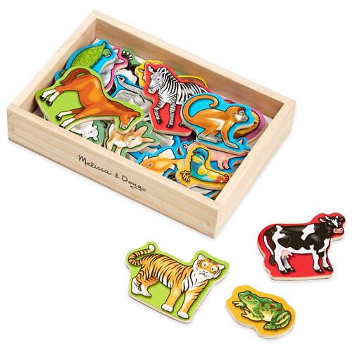 фото Игровой набор melissa & doug wooden animal magnets 475