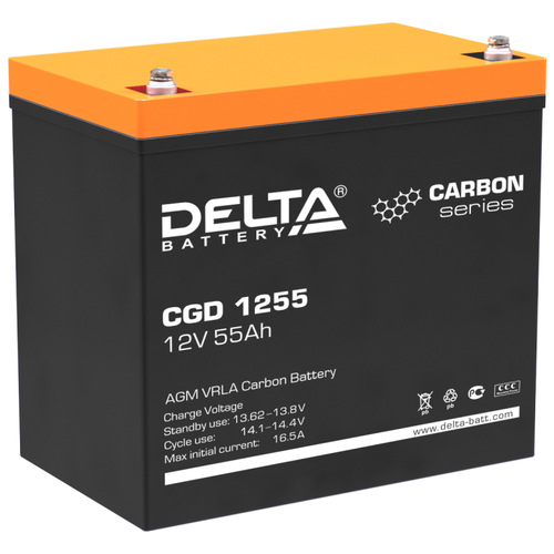 фото Аккумуляторная батарея delta battery cgd 1255 55 а·ч