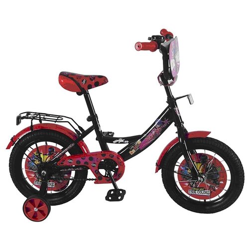 фото Велосипед детский двухколесный lady bug 14", цвет черно-красный