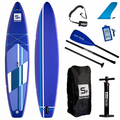 фото Сапборд надувной двухслойный sup face basic 12.6x32x6 (384x81x15 см) / сап борд, sup board, надувная sup доска для серфинга