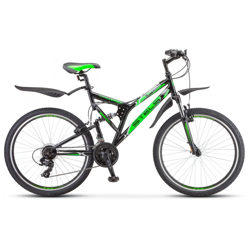 фото Горный (mtb) велосипед stels challenger v 26 z010 (2020) рама 20” чёрный/зелёный