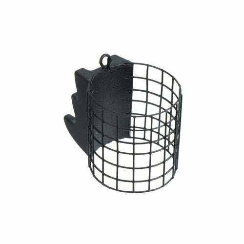 фото Груз-кормушка металлическая x-feeder me batman m grid, цвет matt black, 90 г, 30 мл