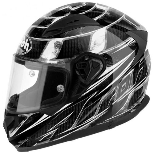 фото Шлем интеграл airoh t600 knife, глянец, белый/черный, размер xl airoh helmet