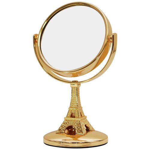 фото Зеркало косметическое настольное belberg bz-08 париж золотой