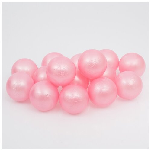 фото Шарики для сухого бассейна соломон "перламутровые", диаметр шара 7,5 см, в наборе 150 штук, цвет розовый