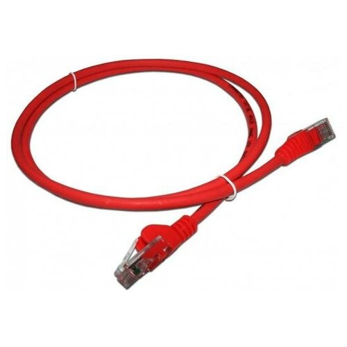 фото Lanmaster кабель патч-корд lanmaster lan-pc45/u5e-5.0-rd вилка rj-45-вилка rj-45 кат.5е 5м красный lszh (уп1шт)