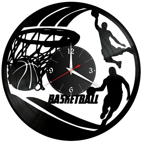 фото Redlaser часы настенные "баскетбол" из винила, №2