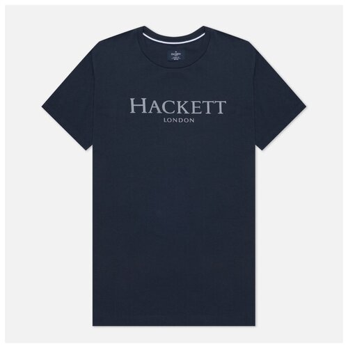 фото Мужская футболка hackett london logo синий , размер m