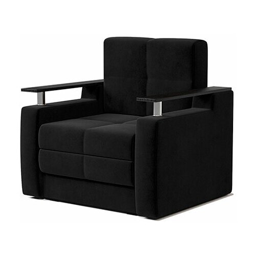 фото Кресло-кровать комфорт велюр черный шарм-дизайн