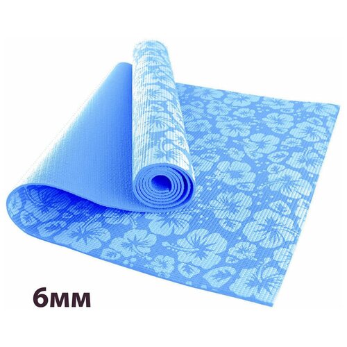фото Hkem113-06-blue коврик для йоги 6 мм-голубой (12) smart athletics